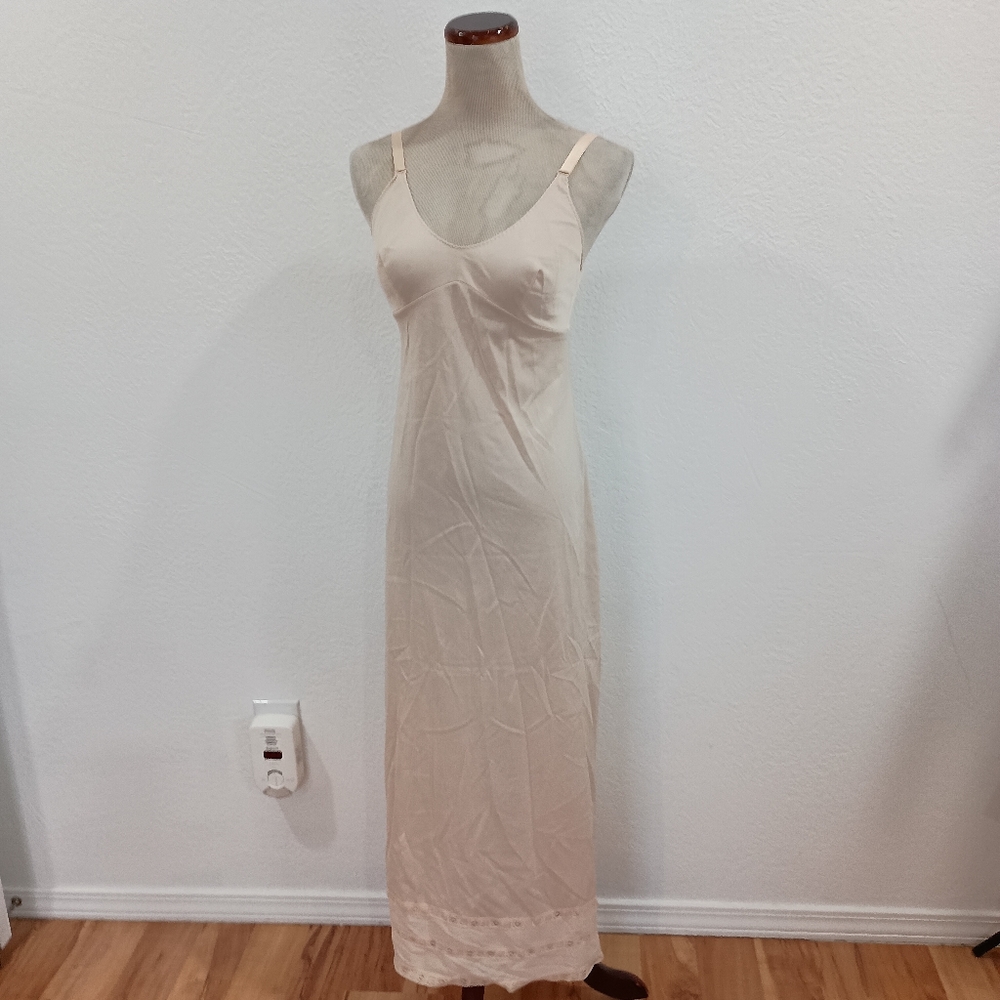 Vtg Sears The Doesn't Slip Anti Cling Maxi Slip - Picture 2 of 8